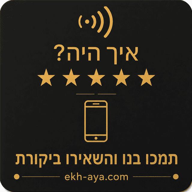 לוחית דלפק NFC